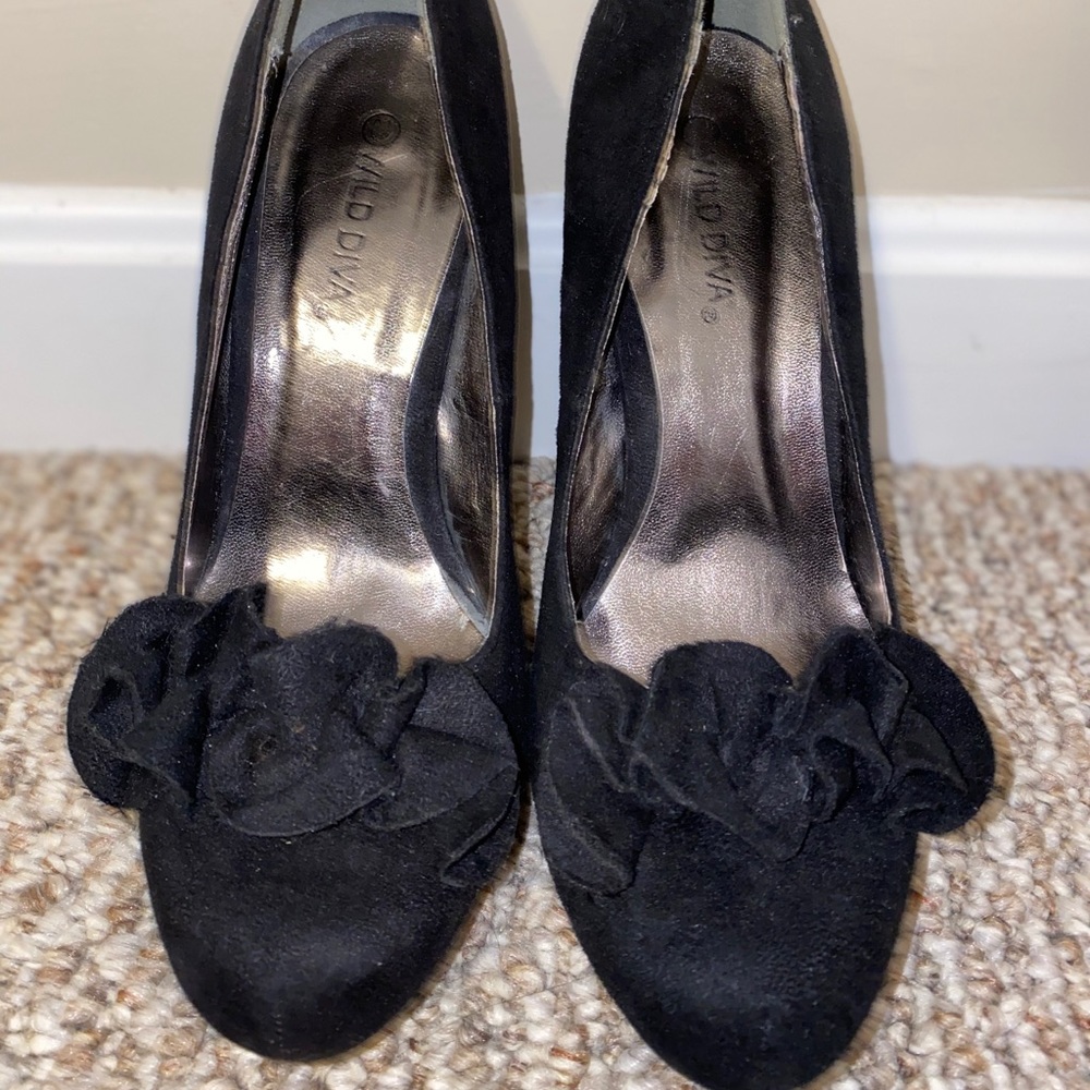 Black Suede Heels